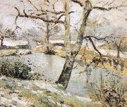 Camille Pissarro Winter scenery oil painting